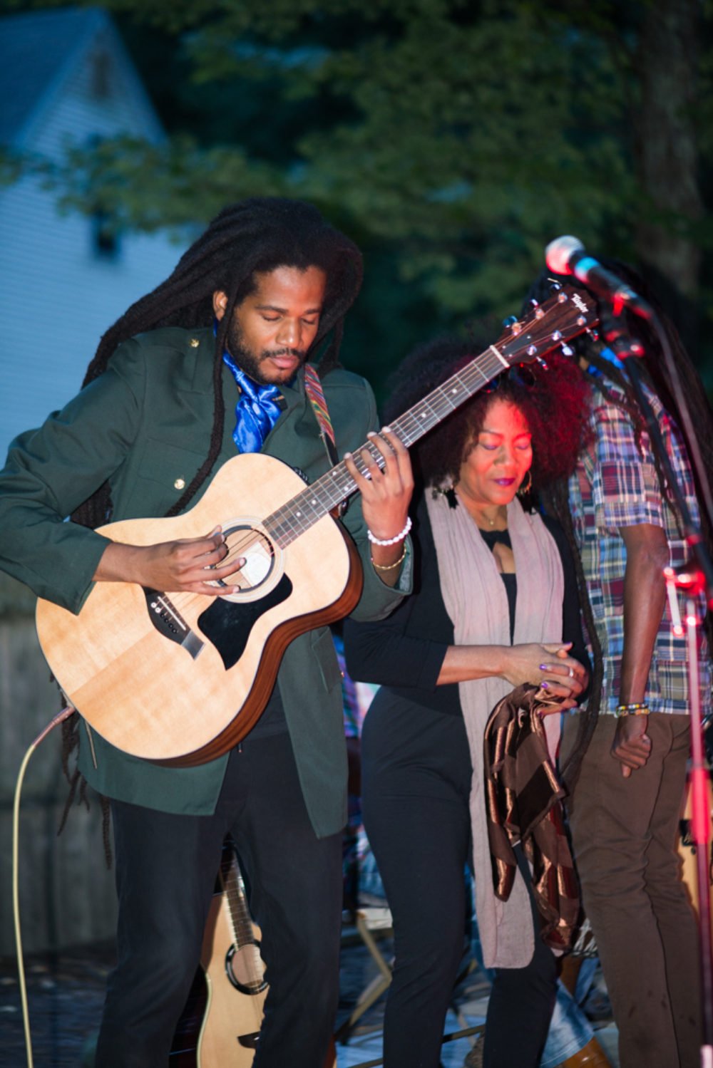 Paul Beaubrun with his mother Mazé in the background. Live in Middletown, CT