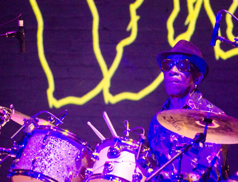 Tony Allen at the Apollo Theatre (Eyre 2018)