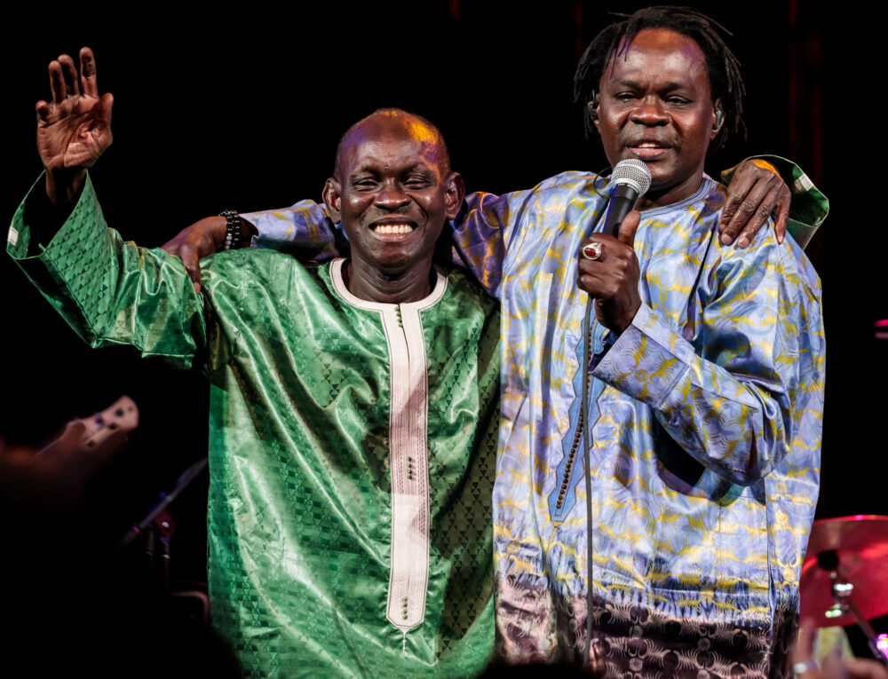 Baaba and the late Mansour Seck (photo by Sachyn Mital)