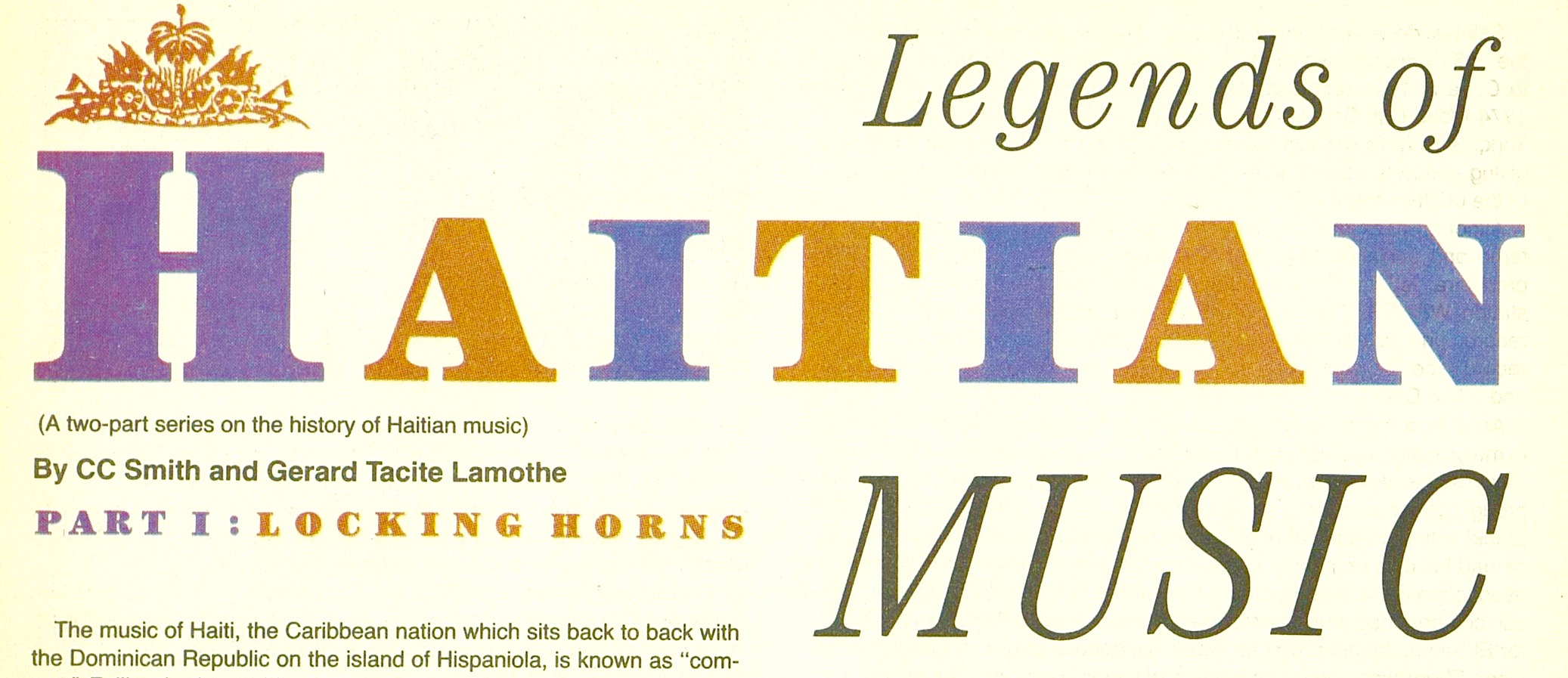 Best of The Beat on Afropop: Haiti 101--Legends of Haitian Music, Part One
